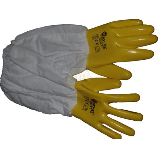 Γάντια πλαστικά διπλό στρώμα κίτρινα Γάντια πλαστικά διπλό στρώμα κίτρινα