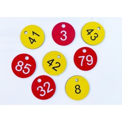 Πλαστικά νούμερα κυψελών στρόγγυλα 1-100 Πλαστικά νούμερα κυψελών στρόγγυλα 1-100