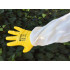 Gloves plastic double layer yellow