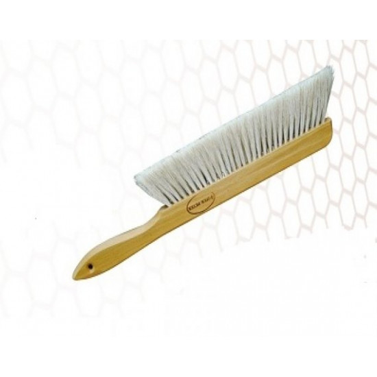 Large wooden brush with natural bristles